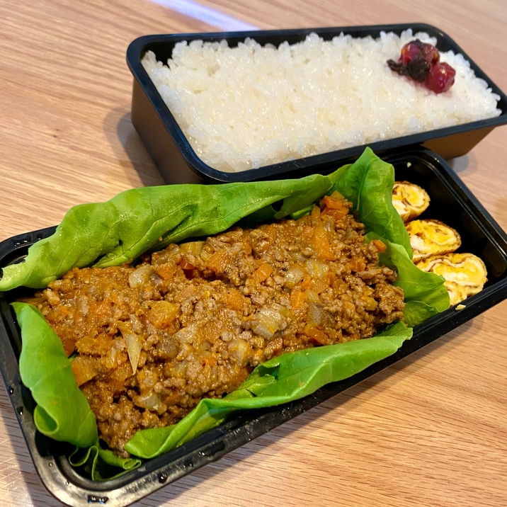 作り置き♪ キーマカレー弁当